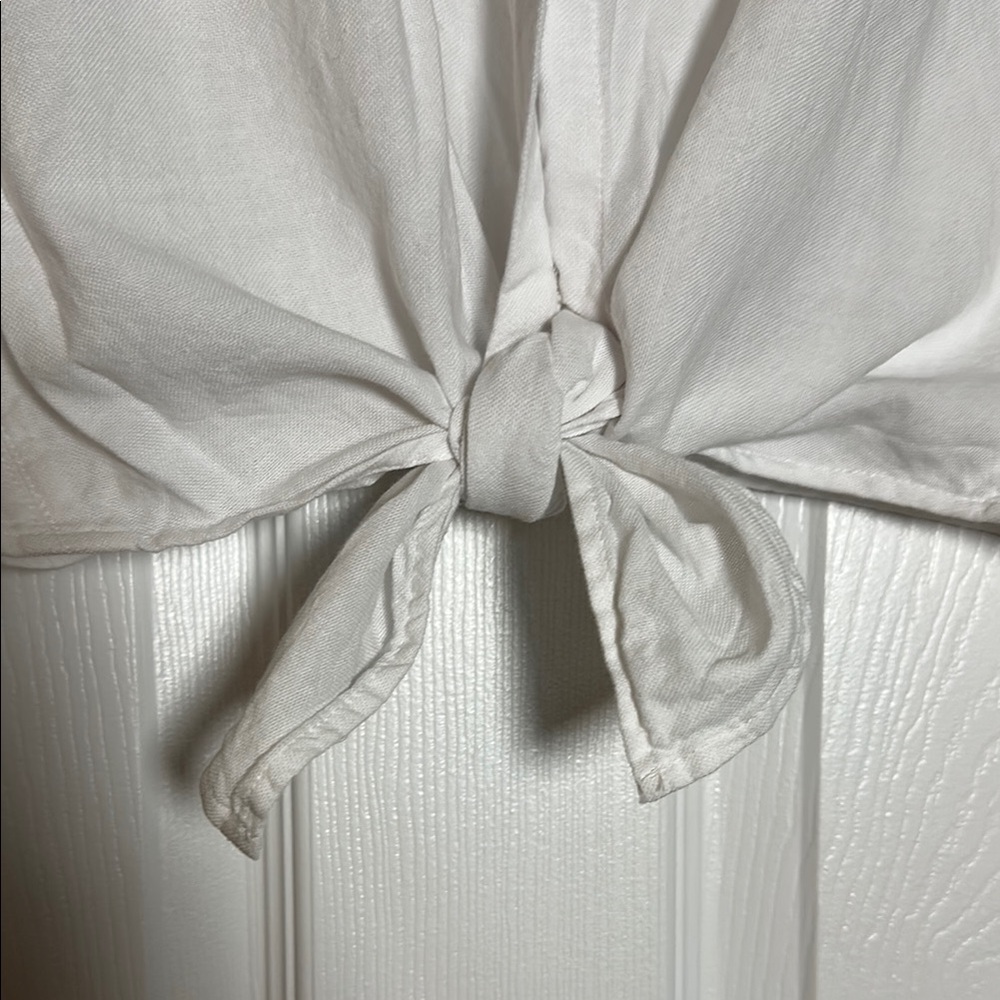 Madewell White Cotton Button Down Shirt - Picture 3 of 9